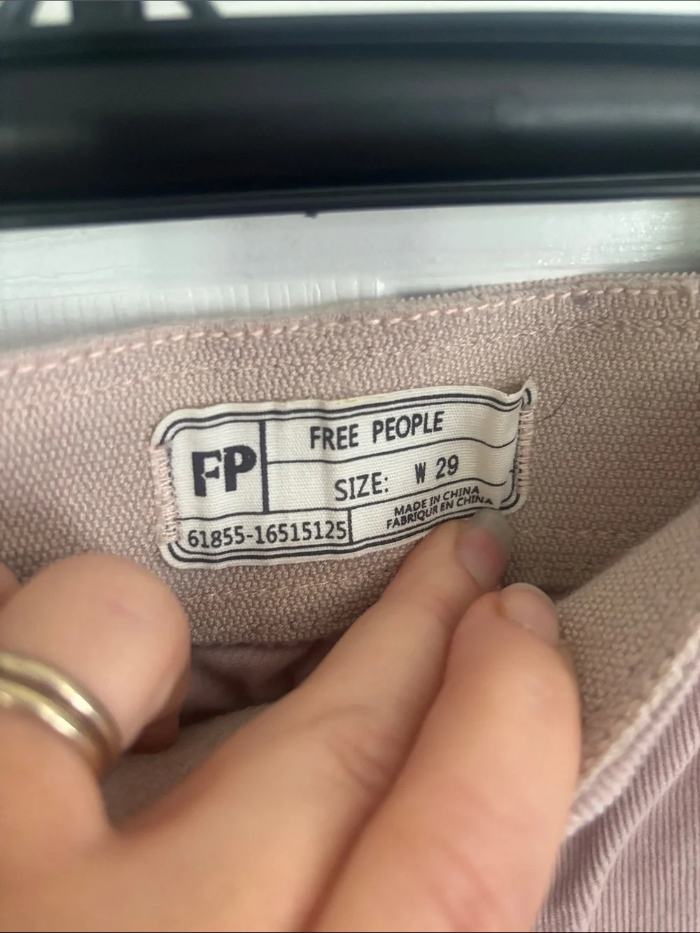 Free People Dusty Mauve Corduroy Flare Jeans